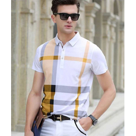 Men`s Sublimation Printed Short Sleeve Polo Shirt 