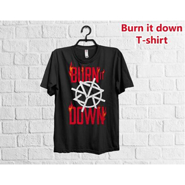 Burn it Down High Quality Cotton Half Sleeve T-Shirt for Men