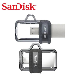 Sandisk Pendrive+OTG 32GB Micro and USB Ultra Dual Drive m3.0 Port Flash & OTG Drive For Android Devices and Computers - Micro, USB 3.0