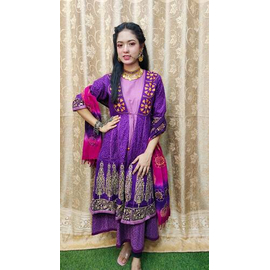 Purple Salwar Kamiz for Ladies