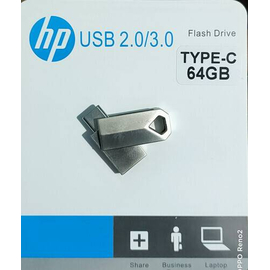 HP USB Flash Drive 64GB Type-C USB 3.1 Metal Pendrive