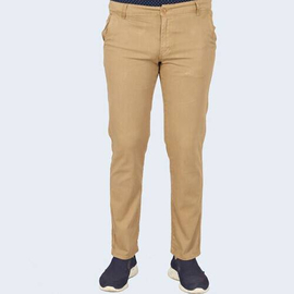 NZ-3104Slim-Fit Chino Gabardine Pants - Khaki, Size: 30