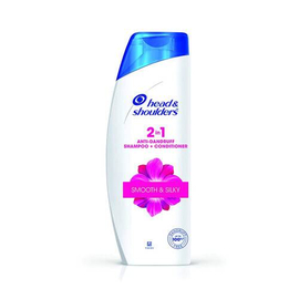 Head & Shoulders 2-in-1 Smooth and Silky Anti Dandruff Shampoo + Conditioner for Women & Men, 340ML