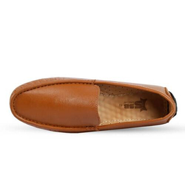 Tan Color Leather Loafers For Men SB-S127, Size: 39, 3 image