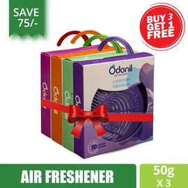Odonil Natural Air Freshener Block Mixed Fragrance Hanger (Buy 3 Get 1 Free) 50 gm