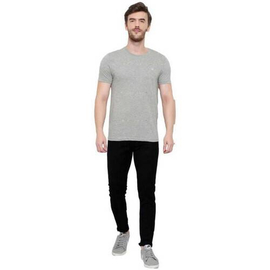 NZ-13020 Slim-fit Stretchable Denim Jeans Pant For Men - Deep Black, 5 image