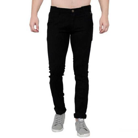 NZ-13018 Slim-fit Stretchable Denim Jeans Pant For Men - Dark Blue