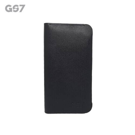 GS7 Leather Long Wallet-Black