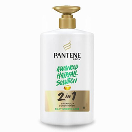 Pantene Advanced Hairfall Solution 2in1 Anti-Hairfall  Silky Smooth Shampoo & Conditioner for Women 1L