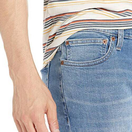 NZ-13081S lim-fit Stretchable Denim Jeans Pant For Men - Light Blue, 3 image