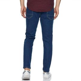 NZ-13045 Slim-fit Stretchable Denim Jeans Pant For Men - Dark Blue, 2 image