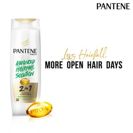 Pantene Advanced Hairfall Solution 2in1 Anti-Hairfall  Silky Smooth Shampoo & Conditioner for Women 180ML
