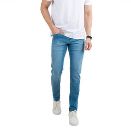 NZ-13041Slim-fit Stretchable Denim Jeans Pant For Men - Light Blue