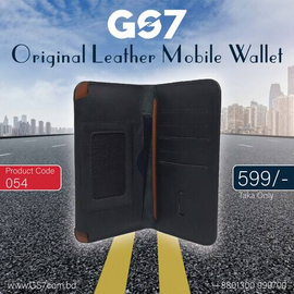 GS7 Leather Long Wallet-Black, 2 image