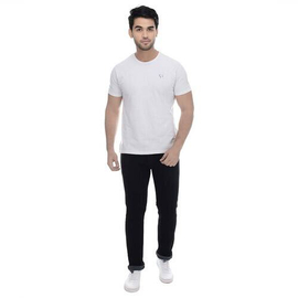 NZ-13061 Slim-fit Stretchable Denim Jeans Pant For Men - Deep Black, 6 image