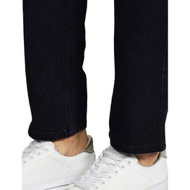 NZ-13064 Slim-fit Stretchable Denim Jeans Pant For Men - Deep Black, 5 image