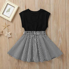 Black Beautiful Dress Tops & Pant For Girls, Baby Dress Size: 0-3 years