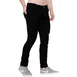 NZ-13018 Slim-fit Stretchable Denim Jeans Pant For Men - Dark Blue, 2 image