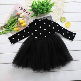 Baby Beautiful Black Frock, Baby Dress Size: 0-3 years