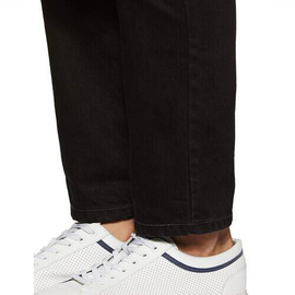 NZ-13063 Slim-fit Stretchable Denim Jeans Pant For Men - Deep Black, 5 image