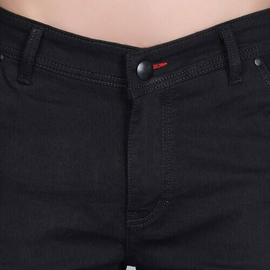 NZ-13071 Slim-fit Stretchable Denim Jeans Pant For Men - Deep Black, 5 image