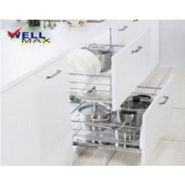 Stove Drawer Basket stainless steel white