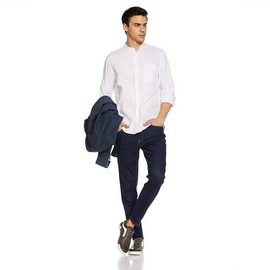 NZ-13044 Slim-fit Stretchable Denim Jeans Pant For Men - Dark Blue, 6 image