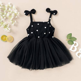 Black Beautiful Frock For Girls, Baby Dress Size: 0-3 years