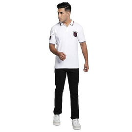 NZ-13072 Slim-fit Stretchable Denim Jeans Pant For Men - Deep Black, 7 image