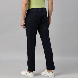 NZ-13084 Slim-fit Stretchable Denim Jeans Pant For Men - Deep Black, 3 image