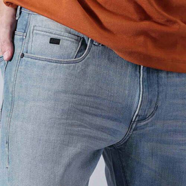 NZ-13083 Slim-fit Stretchable Denim Jeans Pant For Men - Light Blue, 5 image
