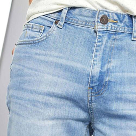 NZ-13091 Slim-fit Stretchable Denim Jeans Pant For Men - Light Blue, 4 image