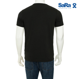 SaRa Men T-Shirt (MTS161YF-Black), 2 image