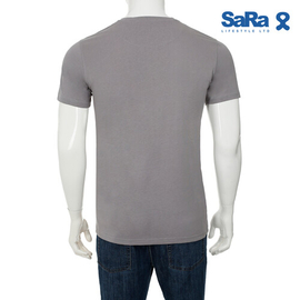 SaRa Men T-Shirt (MTS261YFI-Grey), 3 image