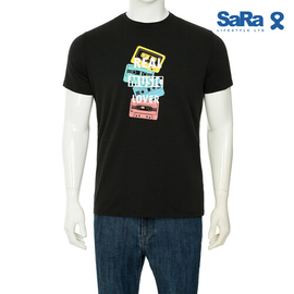 SaRa Men T-Shirt (MTS161YF-Black)