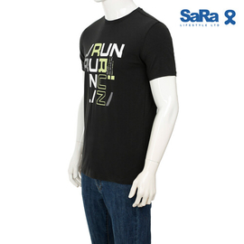 SaRa Men T-Shirt (MTS221YF-Black), 3 image