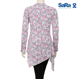 SaRa Ladies Casual Shirt (WCS20ADA-Pink Printed), 2 image