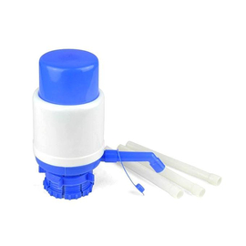 Mini Hand Press Water Dispenser - White and Blue