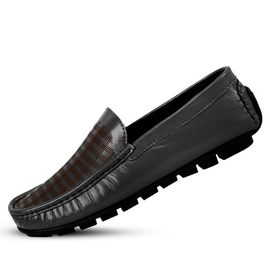 Black Laser Cut Driving Loafer Men's SB-S144, Size: 38, 2 image