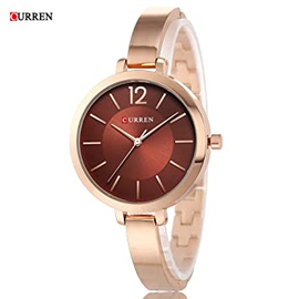 CURREN 9012 Stainless Steel Analog Watch For Women, 3 image