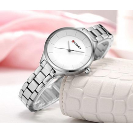 CURREN 9015 Stainless Steel Analog Watch For Women, 2 image