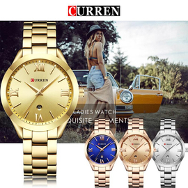 CURREN 9007 Stainless Steel Analog Watch For Women, 2 image