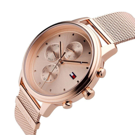 Tommy Hilfiger 1781907 RoseGold Mesh Stainless Steel Chronograph Watch For Women - RoseGold, 4 image
