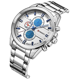 New Arrivals Curren 8274 Luxury Men Wrist Watch Alloy Strap Fashion Heavy Dial Male Business Quartz Classic Brand Watch, 3 image