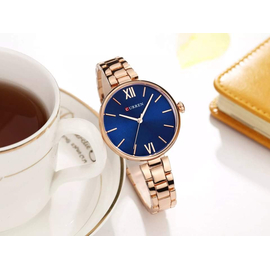 Curren  Stainless Steel Women's Watch- Blue dial