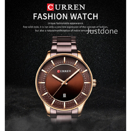 CURREN 8347 Steel Band Quartz Calendar Men's Casual Fashion Business Watch, 3 image