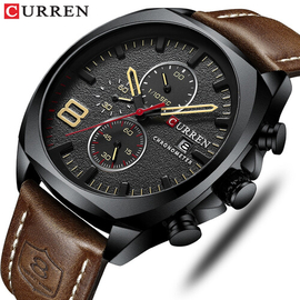 CURREN 8324 Fashion Men's Sport Watch Men Analog Quartz Watches Waterproof Date Military Multifunction Wrist Watches Men Clock, 2 image