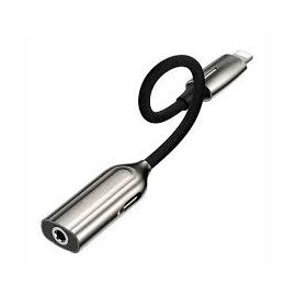 Baseus 2-in-1 iP Male to iP 3.5mm Female Adapter L56 Tarnish	, 2 image