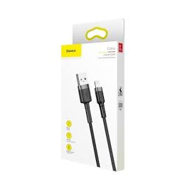 Baseus cafule Cable USB For lightning 1.5A 2M Gray+Black, 4 image