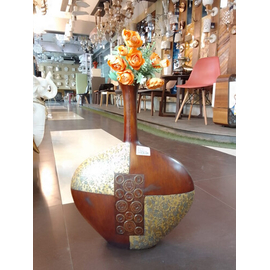 Beautiful Wooden Flower Vase, 2 image